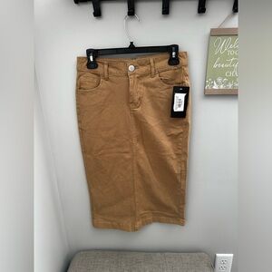 Be Girl Drk Khaki Skirt